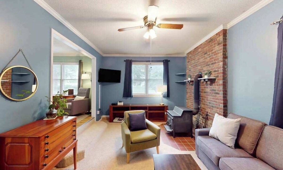 Mills River House | Well-located home in town with sunrise views, deck & great backyard