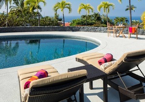 Gated Keauhou Estates 5 bedroom home with ocean views and pool!
