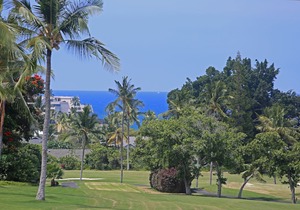 Golf course luxury 2/2 condo w/ocean and golf course views, A/C & WIFI