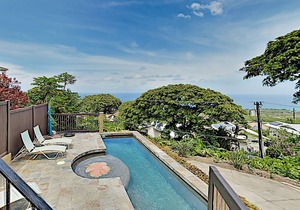 Ocean-View All-Suite Oasis: Private Pool, Lanai – Near Magic Sands Beach
