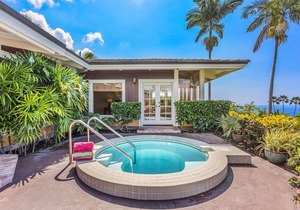 Ocean view, Private home, Plunge Pool, Tropical comfort, Keauhou Estates #185