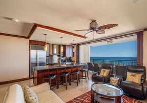 Panoramic Ocean view 15th Fl Private Penthouse Beach Villas Ko Olina - End unit