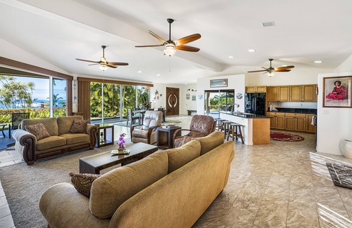 Kahaluu-Keauhou House | Maile Hale: Private Oceanview Retreat w/AC, Near Beaches & More