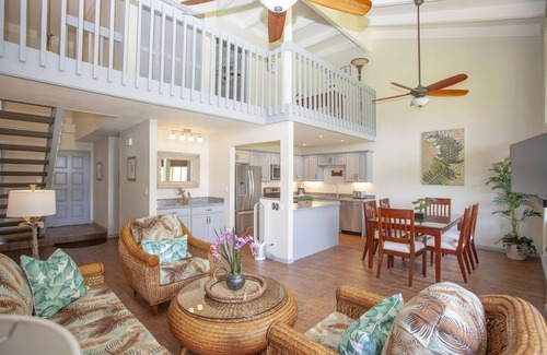 Princeville House | Ocean & Golf Course Views/2BR 2BA Princeville Townhouse/Walk to Beach/WiFi