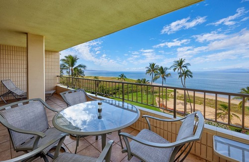 Kihei Condo | Penthouse oceanfront views of the jewel blue Pacific, whales, stunning sunsets