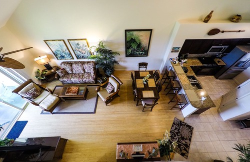 Waikoloa Condo | Quiet Top-floor Penthouse with Golf Course views, 2BR/2BA+Loft, Sleeps 6