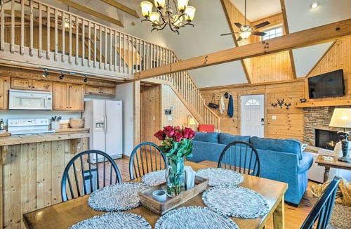 Sweetbriar Farms Cabin | 10 Mi to Lake Lure: Mtn-View Cabin w/Deck & Loft!