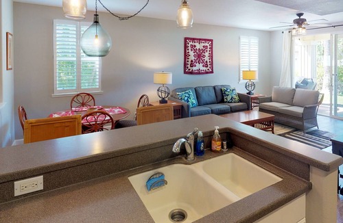 Ko Olina Condo | (1051A) Beautifully Remodeled 2 Bed, 2 Bath Ground Floor Condo with Garage in Gated Community