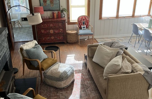 Calvert Beach-Long Beach House | 3-bedroom house in soothing Saint Leonard with AC for relaxing stays
