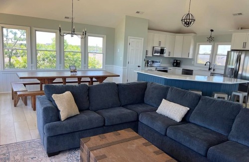 Carova Beach House | 4x4 OBX Beach House with pool & hot tub, horses, steps to the beach!