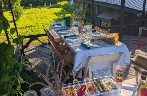 Detroit Villa | 5 acre SECLUDED tiny house village SWIMPOND! 5 mins from downtown Detroit