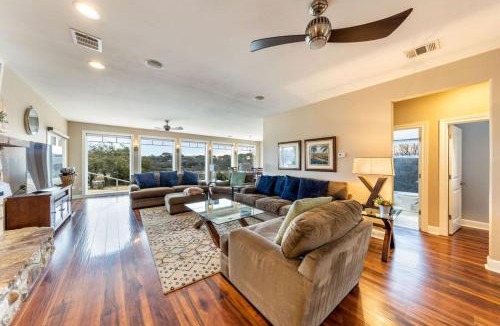 Point Pedernales House | 5BR 3BA Spicewood Prime Waterfront w Dock, Theater and Game Room by Austin Vacay