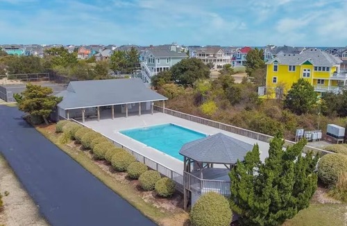 Ocean Sands House | 7BR Walk-to-Beach Corolla Home Hot Tub Family-Friendly Sleeps 16+
