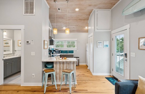 Folly Beach House | Adorable Dog Friendly Cottage - Stones Throw - Screened Porch - Fenced Yard - Steps to the Beach
