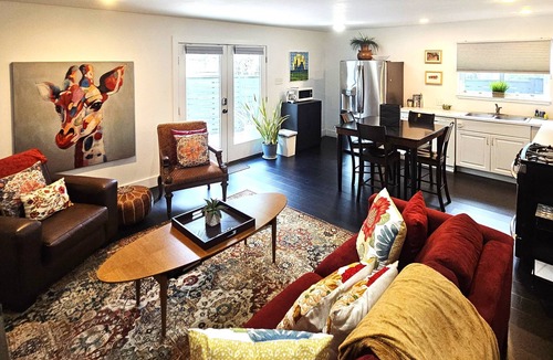 Travis Heights House | Austin Compound 1 Block off Trendy South Congress, Perfect for Groups Traveling Together!