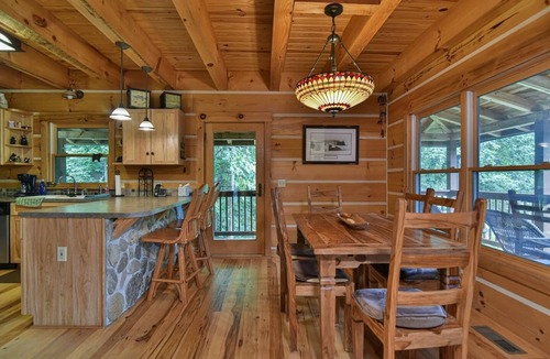 Old Fort Cabin | 'Bair' Necessities Cabin w Hot Tub and Firepit