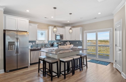 North Topsail Beach House | Beach Badger #147 - Rate Reduction! Ocean View Private Hot Tub, Dog Friendly!
