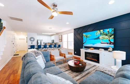 Surfside Beach House | Beach Family Oasis · Year-Round Heated Pool · Steps to Sand · Dog Friendly