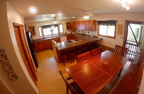 Laie House | Beachside Getaway-Large Kitchen-A/C-Covered Patio-Grill-Fenced Yard