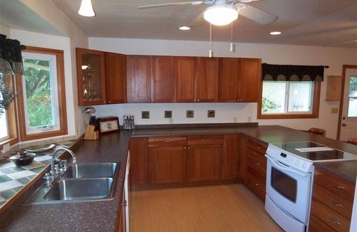 Laie House | Beachside Getaway-Large Kitchen-A/C-Covered Patio-Grill-Fenced Yard