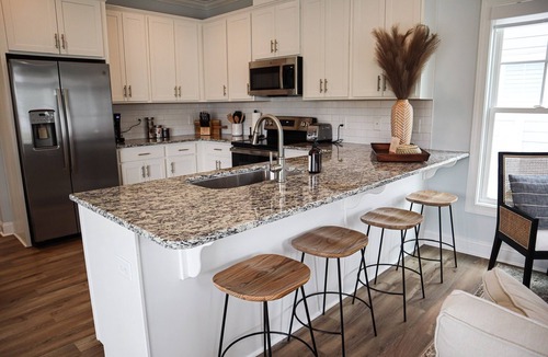 Morehead City House | Beautiful Beau Coast Home w/Pool, Bikes, EV Charger & Dock Access