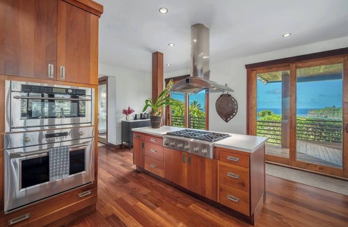 Kalihiwai House | Beautiful, large 5 bedroom house with pool and jacuzzi overlooking Kalihiwai Bay