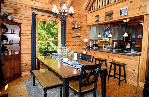 Bostic Cabin | Best View in NC, Totally Private! Burn Pit, & Pool table.