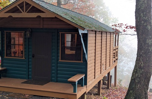 Laurel Ridge Cabin | Black Mtn Stomping Ground's Falcon's Perch with Long-Range Views