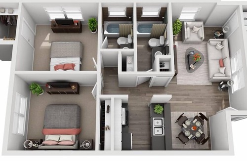 South Lamar Apartment | Boho Retreat in SoLa☼Sleeps 5☼King Bed☼WiFi☼2BR