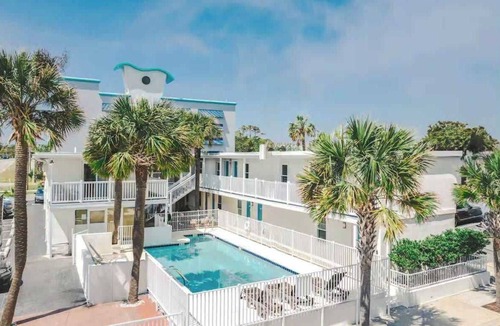 Downtown Myrtle Beach Apartment | Boutique on the beach, Studio #112 + Pool