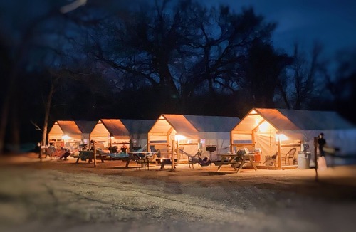 Prairie Lea Cabin | Cabin at Son's Blue River Camp! Stay here & enjoy the gorgeous San Marcos River!
