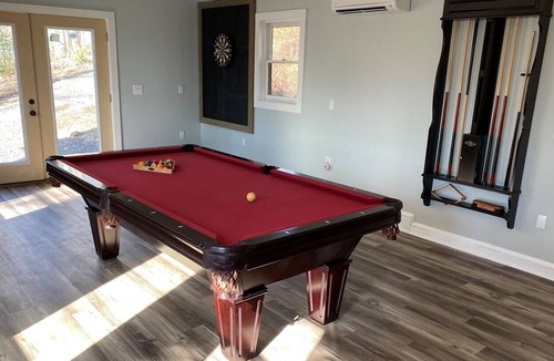 Laurel Springs Cabin | Cabin w/HotTub,Firepit,Pool Table,Pet Friendly,Central AC,WIFI,Gas Frpl,Deck