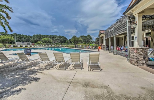 Calabash Condo | Calabash Condo on Golf Course w/Pool & Gym!