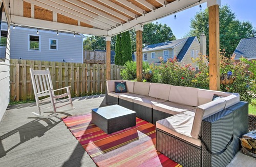 Wesley Heights House | Charlotte Home w/ Patio & Fire Pit: 2 Mi to Dtwn!