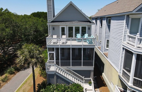 Ocean Point House | Charming house with ocean views and two decks; within a gated community