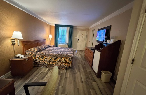 Clodine Hotel | Charming Non-Smoking King Bedroom in Lovely Houston with AC