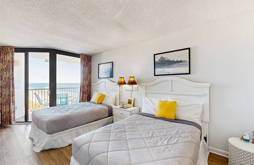 Myrtle Beach Apartment | Charming ocean-view condo w/shared hot tub, pools, and lazy river