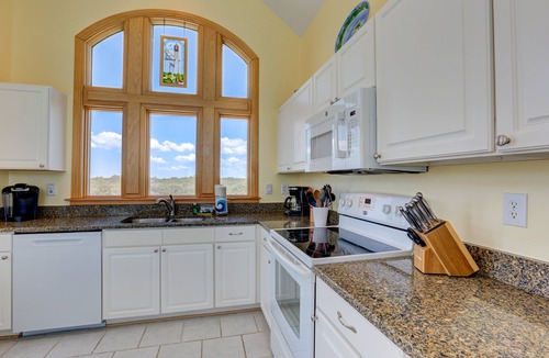 Pine Island House | Cheerful semi-oceanfront Corolla home w/private pool, hot tub, & gas fireplace