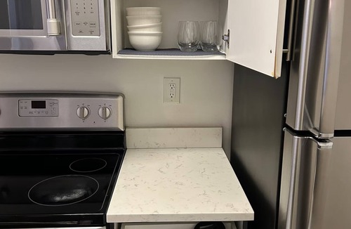 Atlanta Apartment | Chic Blue Apt w Patio + Pool, Free Parking, 10 min to ATL