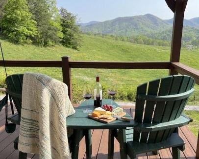 Barnardsville House | CL to DT Asheville Hot Tub Lg Deck Hammocks