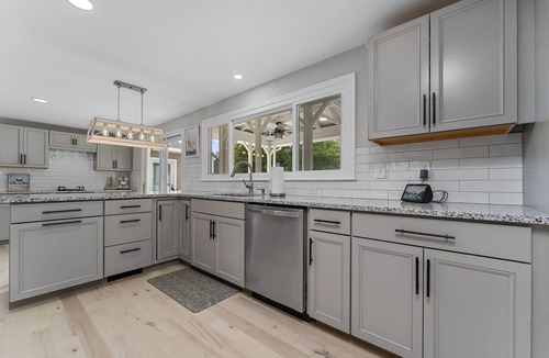 Mount Holly House | *CLEANING FEE WAIVED on 5+ Night Stay!* Hot Tub, Dock, Fire Pit Beach/Pool