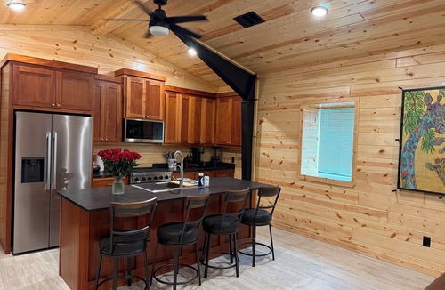 Lampasas Condo | Coming Soon! Immersive Giraffe experience in our rustic luxurious condo.