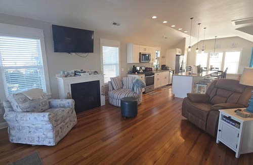 Ocracoke House | Conched Out: Close to Ocracoke's beaches, screened porch, deck views