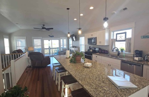 Ocracoke House | Conched Out: Close to Ocracoke's beaches, screened porch, deck views