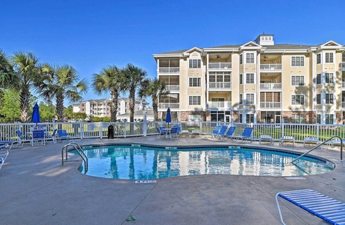 Central Myrtle Beach Condo | Condo w/ Patio & Pool Access ~ 2 Miles to Beaches