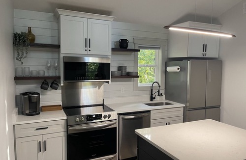 Sautee Nacoochee Cottage | Couples Getaway | Dual-Head Shower for Two