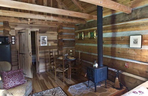 Barnardsville Cabin | Cozy Historic Cabin Retreat - visit trails right off of the farm. Pet Friendly.