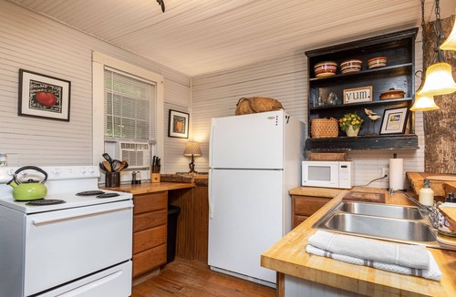 Zirconia Cottage | Cozy Tree House Cottage - Fireplace & Hot Tub