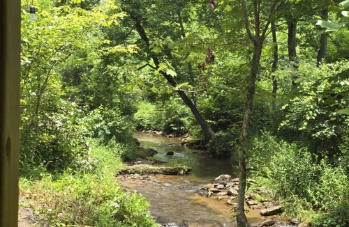 Purlear Cabin | Cozy Warm Creekside Escape w/WiFi & Hot Shower