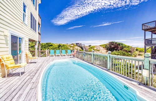 Avon House | Doc Holiday 126:Dog Friendly, Oceanfront, Pool, Hot Tub, Sunrise View